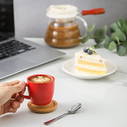 Espresso Cups and Saucers Set of 6 (6 Count)