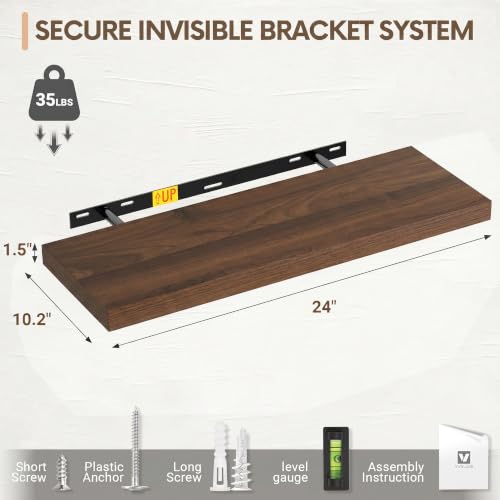 10" Deep Floating Shelves (2 Count)