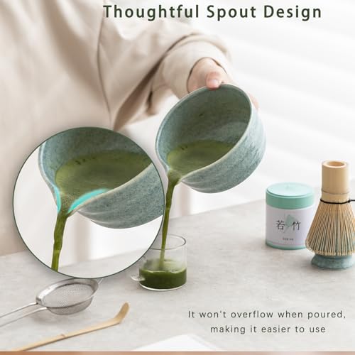 Matcha Set Matcha Whisk Set Includes 17 oz Matcha Bowl