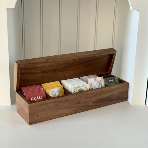 Large 5 Compartment Tea Box
