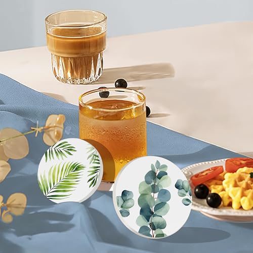 6 Pcs Coasters for Drinks with Holder