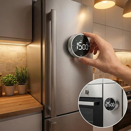 Rechargeable Magnetic Kitchen Timer