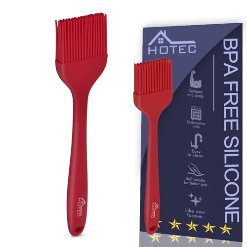 Basting Brushes Silicone Heat Resistant Pastry Brushes Spread Oil Butter Sauce Marinades for BBQ Grill Barbecue Baking Kitchen Cooking BPA Free Dishwasher Safe (2 Count)