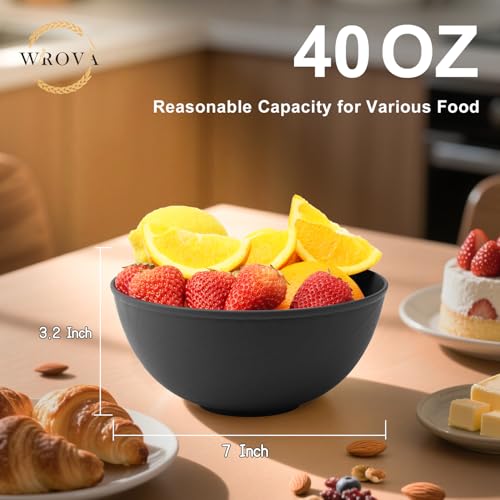 Black Cereal Bowls 40oz