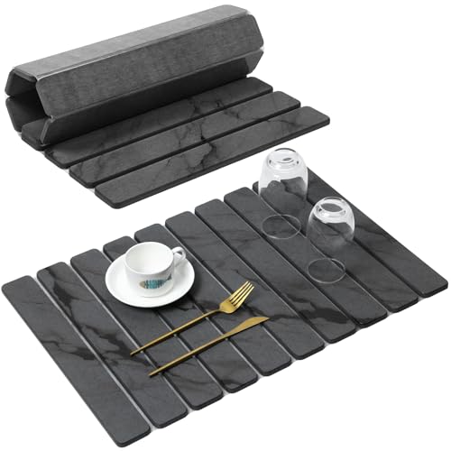 Large Stone Dish Drying Mat for Kitchen Counter (24 Sq Ft)