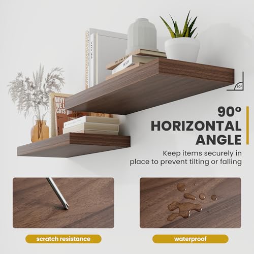 24 Inch Floating Shelves (2 Count)