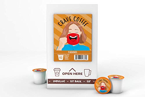 Flavored Coffee Pods Compatible with 2.0 K (40 Count)