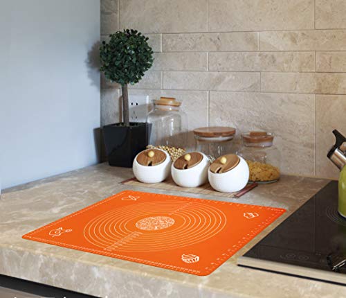 Silicone Baking Mat for Rolling Pastry Dough with Measurements