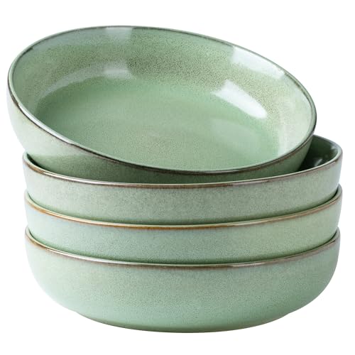 8.75'' Large Ceramic Pasta Bowls (4 Count)