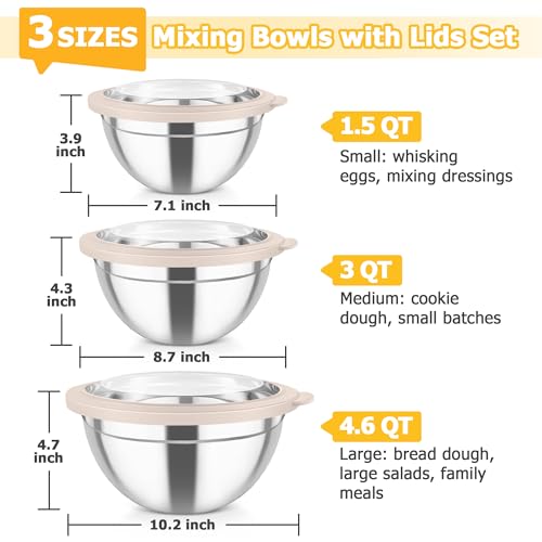 Mixing Bowls with Lids (3 Count)