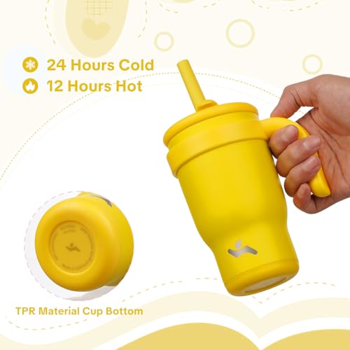 14 oz Tumbler with Handle and Straw