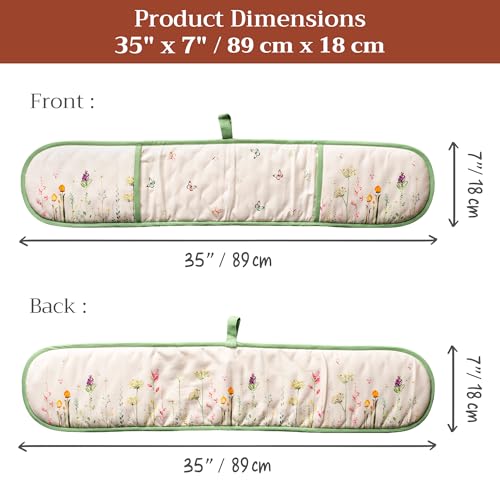 Double Oven Mitts 100% Cotton Double Oven Glove