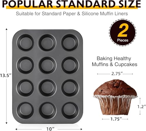 Non Stick Muffin Pans (2 Count)