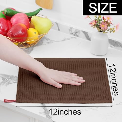 100% Cotton Waffle Weave Kitchen Dish Cloths 18 (18 Count)