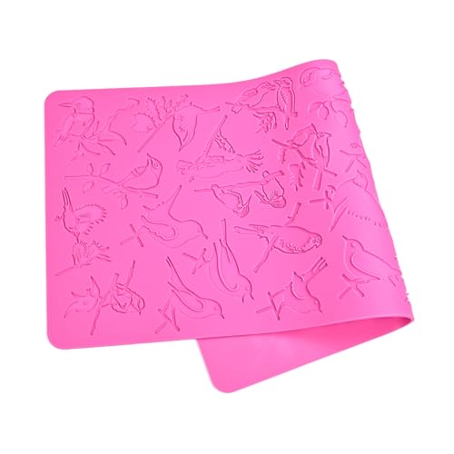Silicone Mold 3D Hollow Out Lace Mold Kitchen Lace Emboss Mat Magpie Bird Silicone Fondant Cake Decorating Chocolate Sugarcraft Moulds