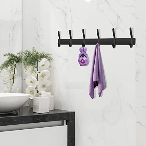 17 Inch Coat Rack Wall Mount with 6 Hooks