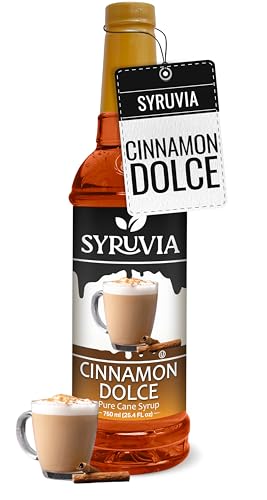 Coffee Syrup Cinnamon Dolce Flavored Syrup for Drinks (25.4 Fl Oz)