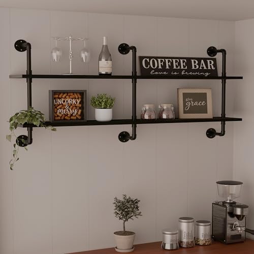 Industrial Pipe Shelf Shelving Bookcase
