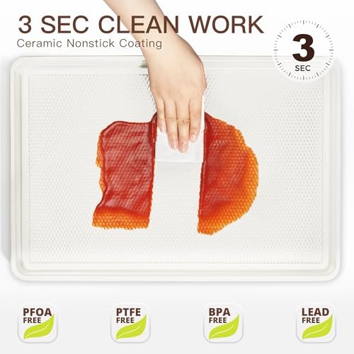 3 Pack Nonstick Ceramic Baking Sheet Pan Set for Oven (3 Count)