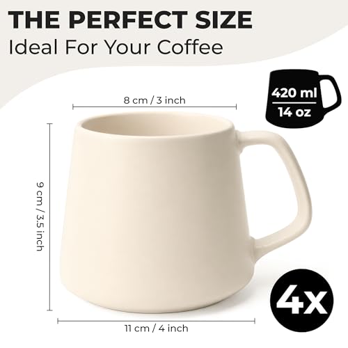 Coffee Mugs Set of 4