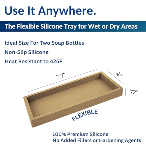 Countertop & Vanity Silicone Tray