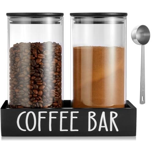 Glass Coffee Canister for Ground Coffee