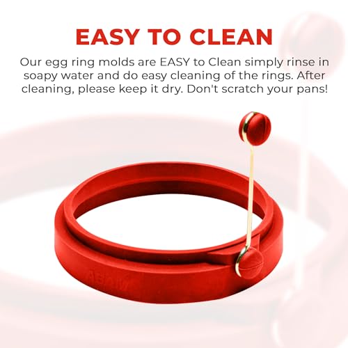 Professional 4 Inch Silicone Egg Ring
