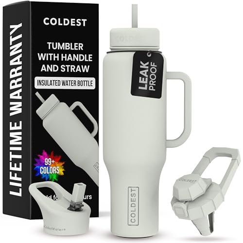 Coldest Tumbler with Handle and Straw