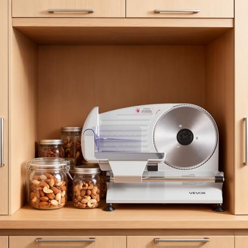 Meat Slicer 7.5" Electric Deli Slicer with 2 SUS420 Blades