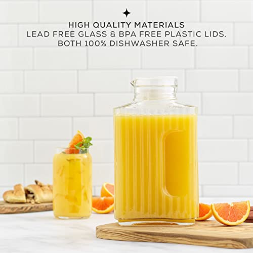 68oz Glass Pitcher with Lid