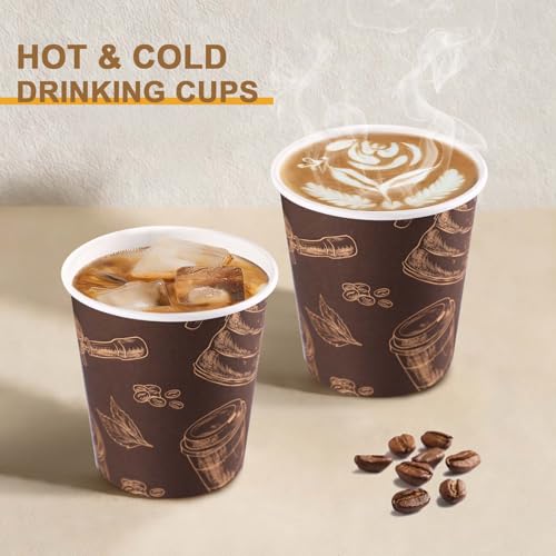 6 oz 300 Pack Disposable Paper Cups (300 Count)
