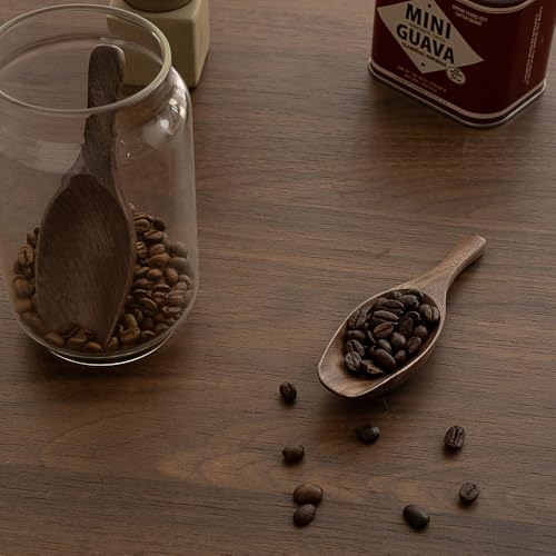 Black Walnut Coffee Scoop for Ground Coffee