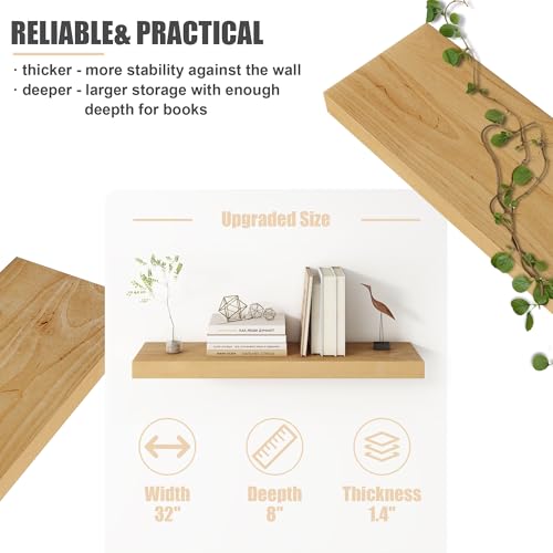 Floating Shelves for Wall (2 Count)