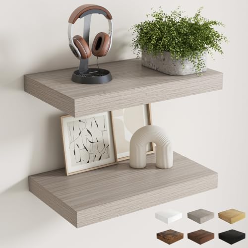 12 Inch Deep Floating Shelves for Wall (2 Count)