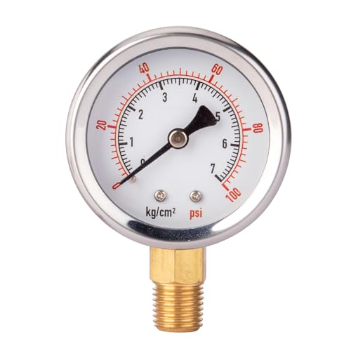 0 100 Psi Pressure Gauge