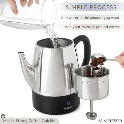 4 Cup Small Electric Percolator Coffee Pot (4 Count)