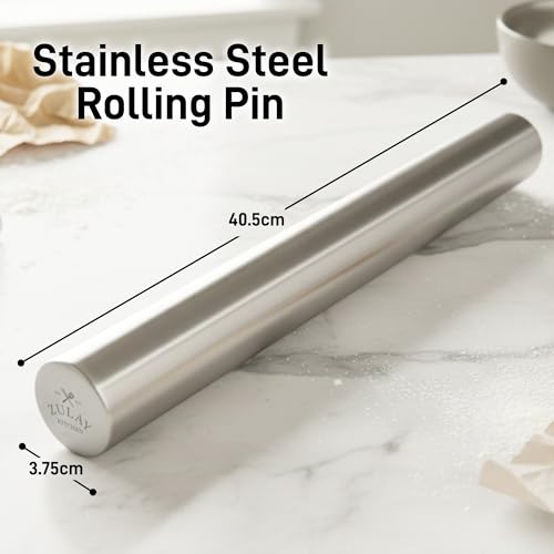 15.9 inch Professional Stainless Steel Rolling Pin