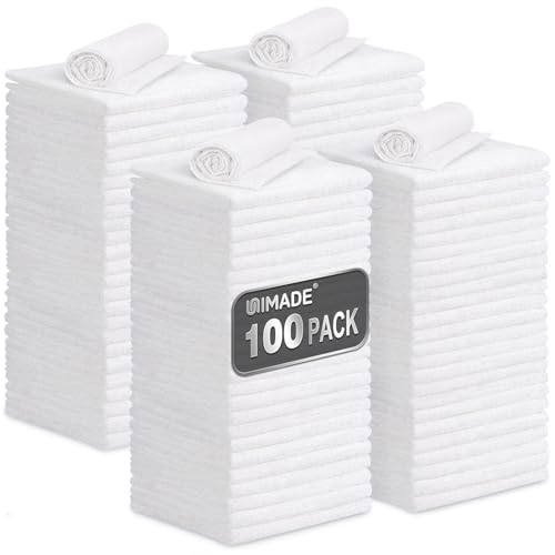 Shop Towels 100 Pack Commercial Grade Work Rags Microfiber Towels (100 Count)