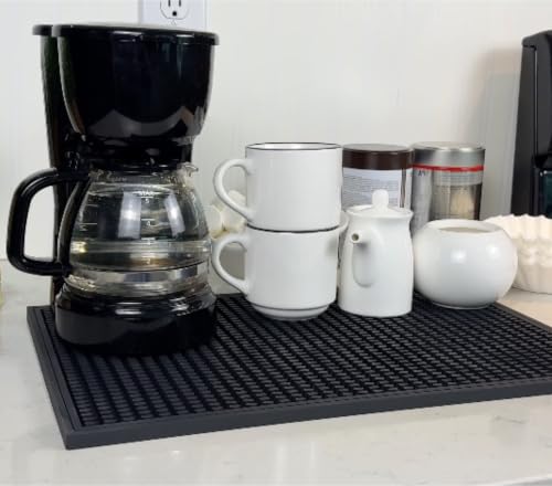 Espresso Tamping Mat 18x12 Black