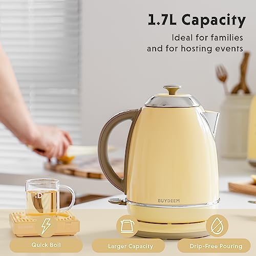 K640 Stainless Steel Electric Tea Kettle with Auto Shut