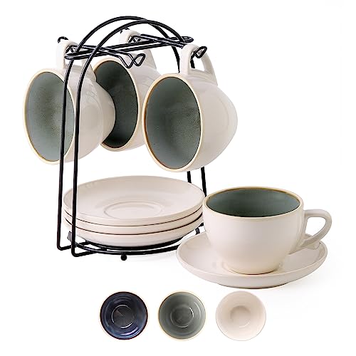 Stackable Cappuccino Cup Set of 4 [8oz] Activated (9 Count)