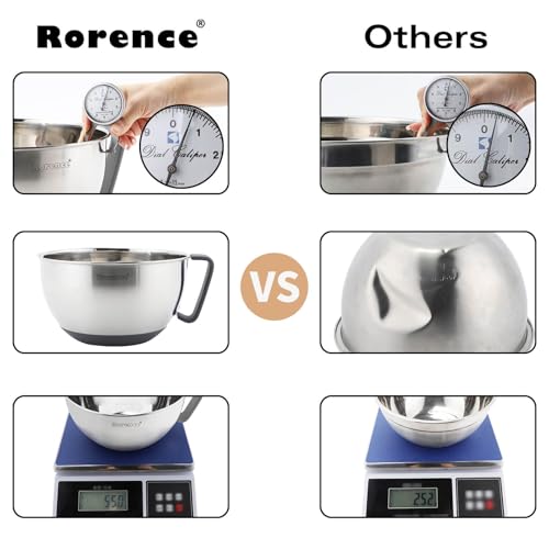 Stainless Steel Mixing Bowls Set with Lids