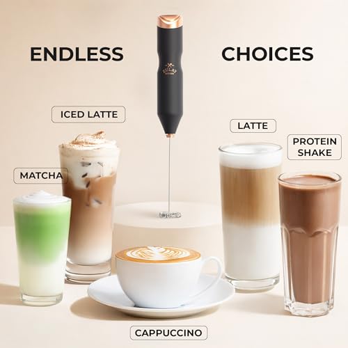 Powerful Frother Wand AA Batteries Included