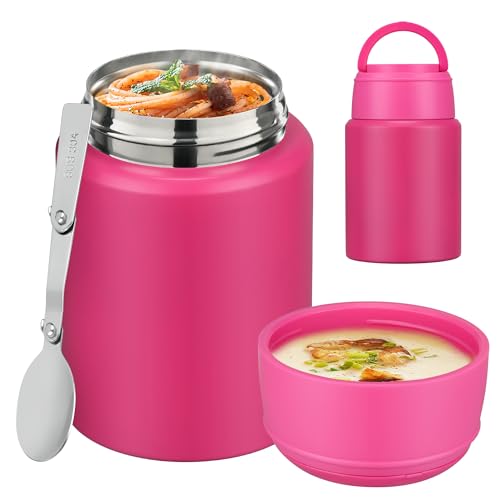 16oz Insulated Food Jar with Spoon