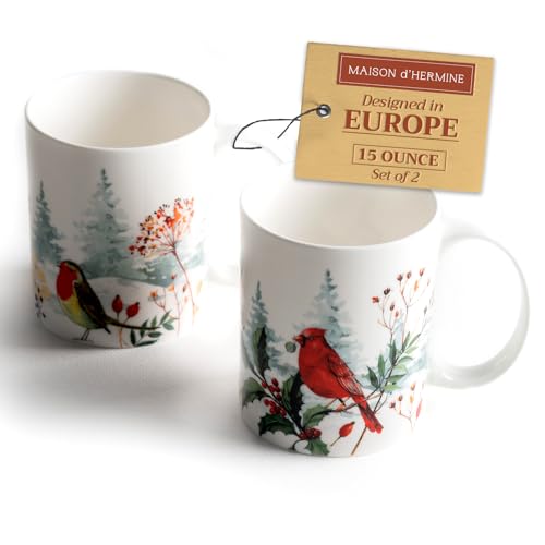 Coffee Mug with Handles Tea Cups (2 Count)
