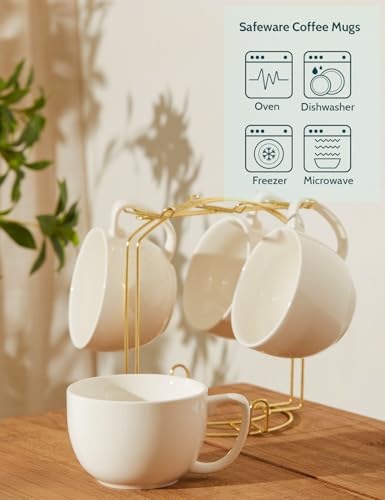 16oz Large Coffee Mugs Set of 4 (4 Count)