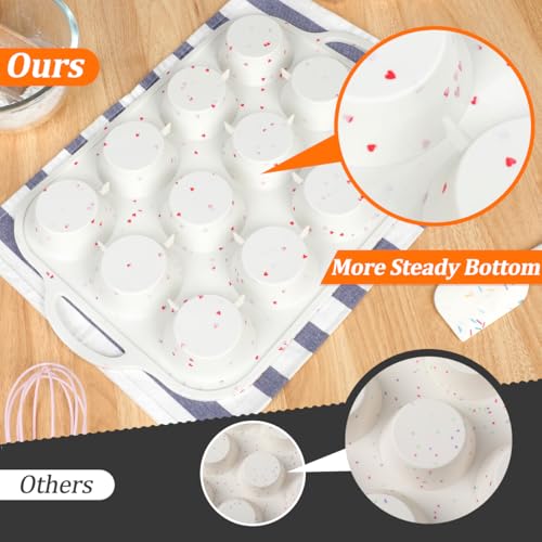 Regular Size Muffin Pan with Metal Reinforced Frame (2 Count)