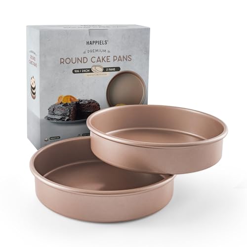 9 inch Raund Cake Pan 2 Pack Nonstick (2 Count)