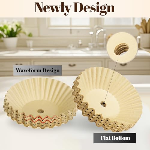 150Pcs Unbleached Paper Coffee Filters for Hamilton Beach 45 Cup 40515G (150 Count)