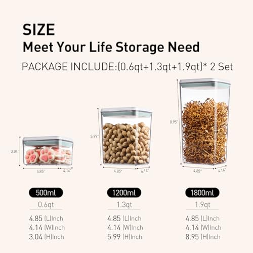Pop Food Storage Containers Set (6 Count)